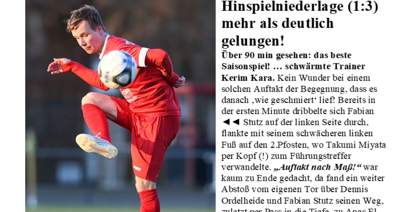 24.Bezirksliga-Spieltag  2025/26: SVG Neuss-Weissenberg - TSV Eller 04 0:7(0:4)